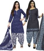 Multicolor floral print cotton poly salwar