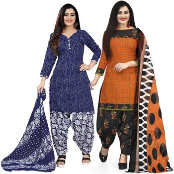 Multicolor floral print cotton poly salwar 1