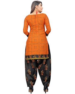 Multicolor floral print cotton poly salwar 5