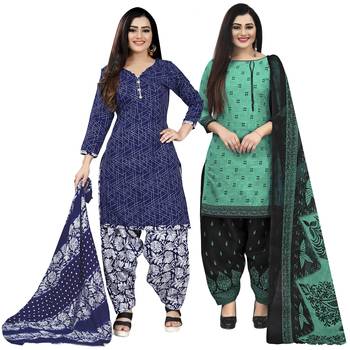 Multicolor floral print cotton poly salwar 1