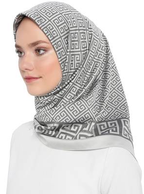 JSDC Women's Daily Wear Crepe Silk Printed Square Hijab Stole Dupatta 2