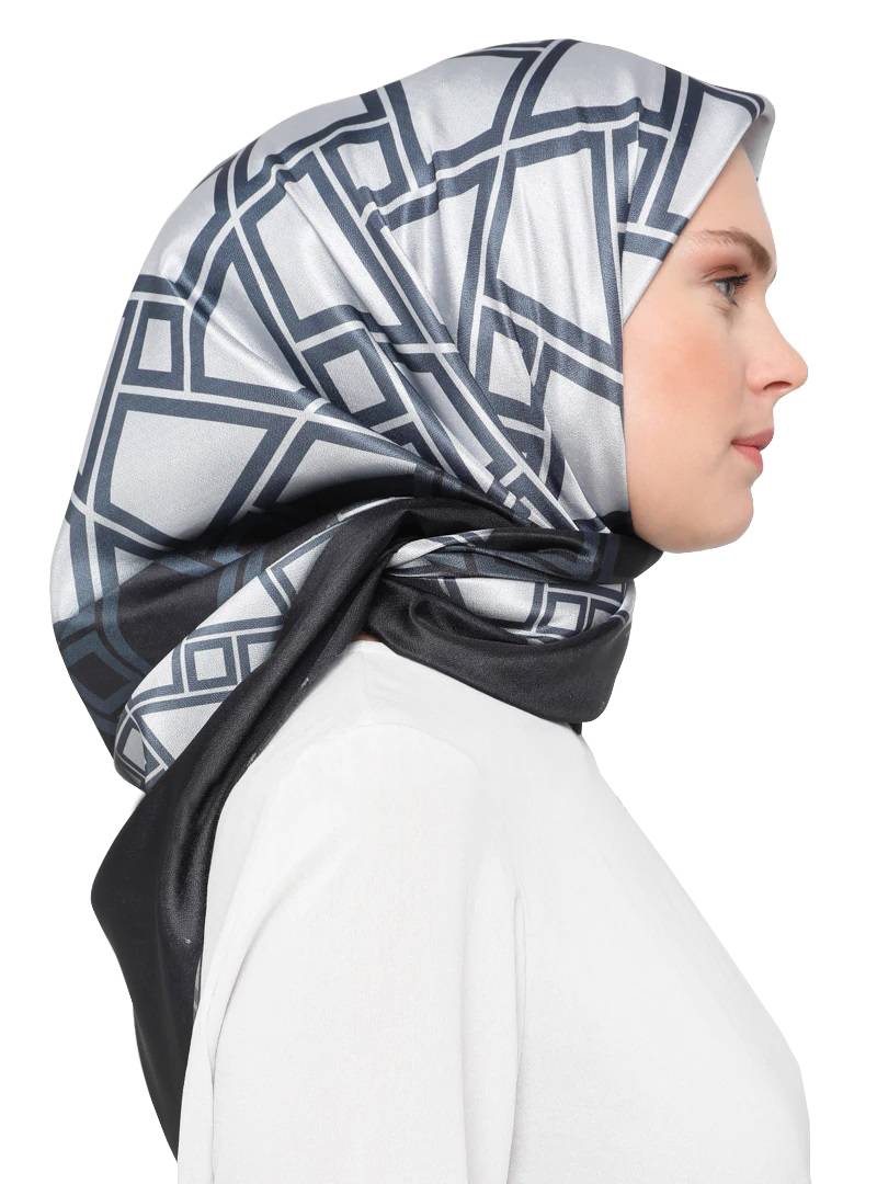 JSDC Women's Silk Crepe Square Printed Hijab Stole Dupatta