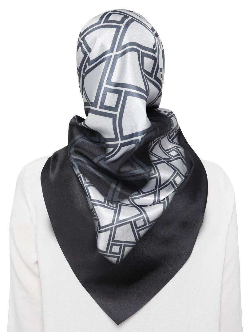 JSDC Women's Silk Crepe Square Printed Hijab Stole Dupatta