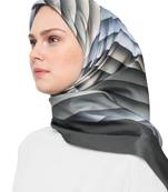 JSDC Women's Islamic Wear Silk Crepe Printed Square Stole Dupatta