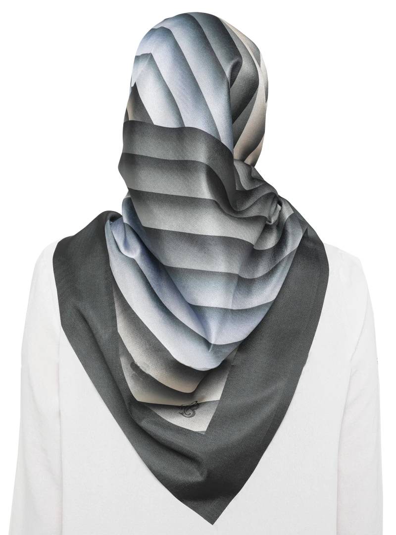 JSDC Women's Islamic Wear Silk Crepe Printed Square Stole Dupatta