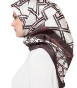 JSDC Women's Party Wear Crepe Silk Printed Square Scarf Stole Hijab