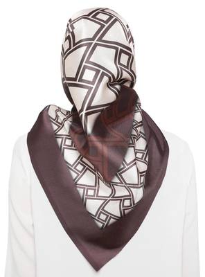 JSDC Women's Party Wear Crepe Silk Printed Square Scarf Stole Hijab 4