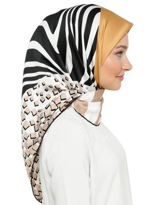 JSDC Women's Occasion Wear Crepe Silk Printed Hijab Scarf Dupatta 2
