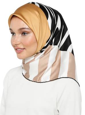 JSDC Women's Occasion Wear Crepe Silk Printed Hijab Scarf Dupatta 1