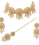 Pink cubic zirconia necklace-sets