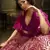 Wine sequins embroidered net Semi Stitched bridal lehenga