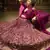 Wine sequins embroidered net Semi Stitched bridal lehenga