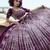Wine embroidered net semi stitched lehenga