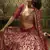 Maroon sequins embroidered net Semi Stitched bridal lehenga
