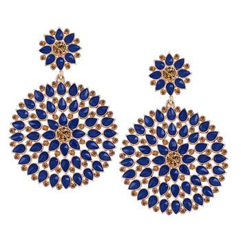Blue diamond earrings 1