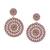 Purple diamond earrings