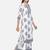 Vbuyz Women's Floral Print Straight Cotton White Kurta With Palazzo