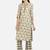 Vbuyz Women's Arrow Print Straight Cotton Beige Kurta With Palazzo