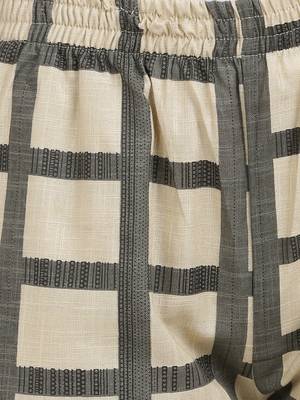 Vbuyz Women's Arrow Print Straight Cotton Beige Kurta With Palazzo 6