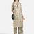 Vbuyz Women's Arrow Print Straight Cotton Beige Kurta With Palazzo