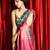 Dark grey patli pallu cotton silk saree with blouse