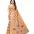 Beige Geometric  Printed Art Silk Saree With Blouse For Women
