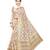 Cream Printed Art Silk Saree With Blouse For Women