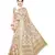 Cream Printed Art Silk Saree With Blouse For Women