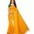 Yellow Stone Work Art Silk Saree With Blouse For Women