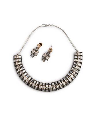 Ruby Raang Studio American Diamond Jewelry Set 1