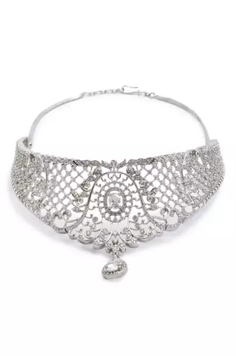 Ruby Raang Studio American Diamond Jewelry Set