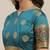 Grey woven banarasi silk saree with blouse