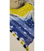 Multicolor Tie & Dye (Shibori print ) Handloom Cotton Linen Saree?