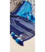 Multicolor Tie & Dye (Shibori print ) Handloom Cotton Linen Saree?