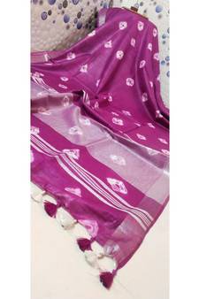 Multicolor Tie & Dye (Shibori print ) Handloom Cotton Linen Saree?