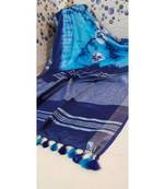 Multicolor Tie & Dye (Shibori print ) Handloom Cotton Linen Saree?