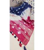 Multicolor Tie & Dye (Shibori print ) Handloom Cotton Linen Saree?