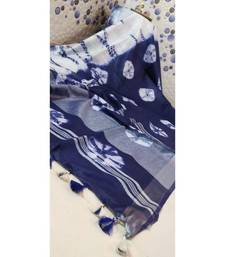 Multicolor Tie & Dye (Shibori print ) Handloom Cotton Linen Saree?