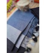 Multicolor Handcrafted Semi-Linen Saree with Blouse Piece?