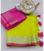 Multicolor Handcrafted Semi-Linen Saree with Blouse Piece?