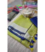 Multicolor Handcrafted Semi-Linen Saree with Blouse Piece?