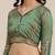 Olive woven banarasi saree with blouse