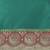 Turquoise woven banarasi saree with blouse