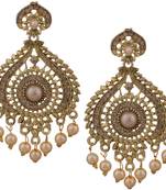 Piah Fashion Stylish Rose Gold Earring 9234
