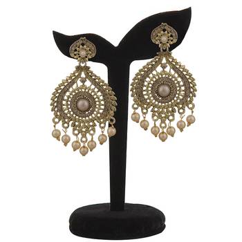 Piah Fashion Stylish Rose Gold Earring 9234 2
