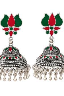 Green earrings