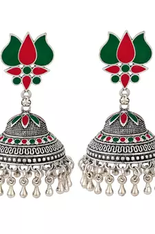 Green earrings