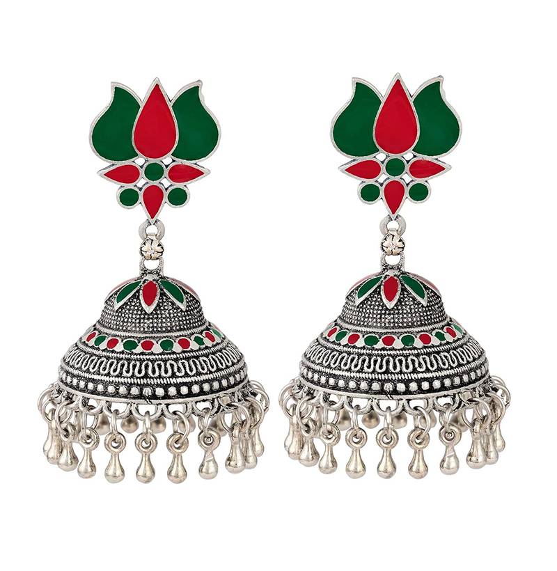 Green earrings