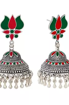 Green earrings