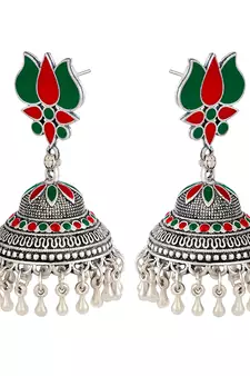 Green earrings